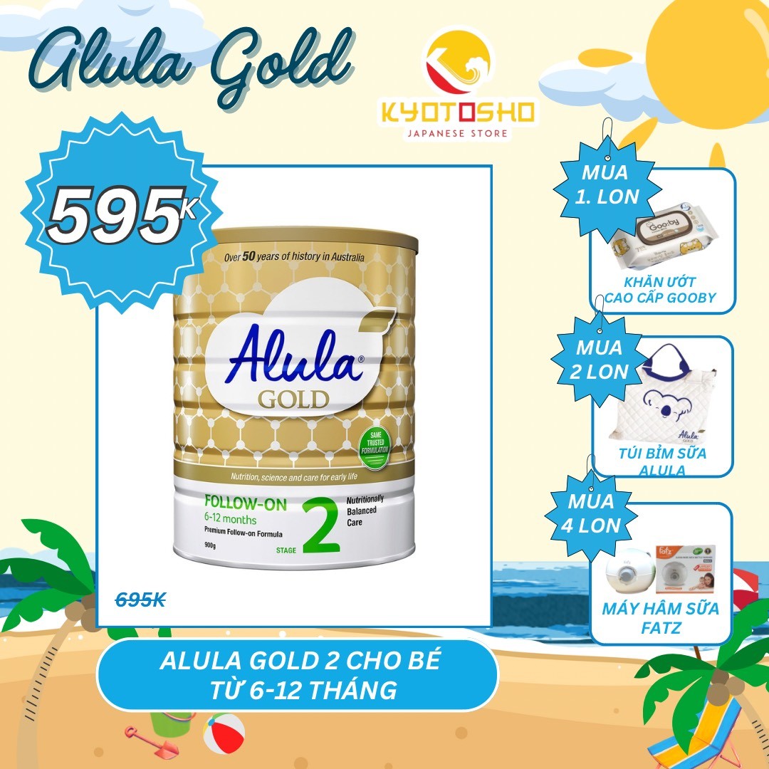 Sữa Alula Gold Stage 2 – dành cho trẻ từ 6 – 12 tháng