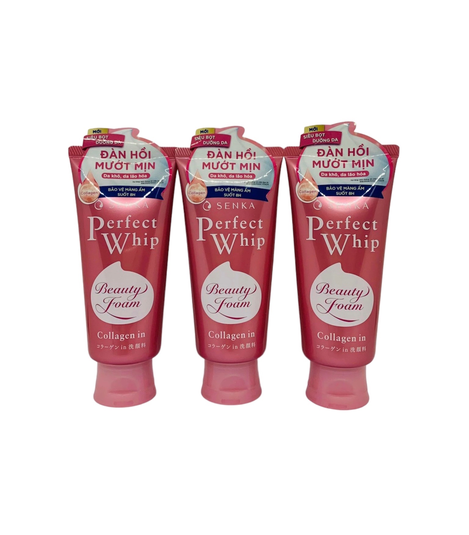 Sữa rửa mặt Collagen Senka Perfect Whip 120g mm