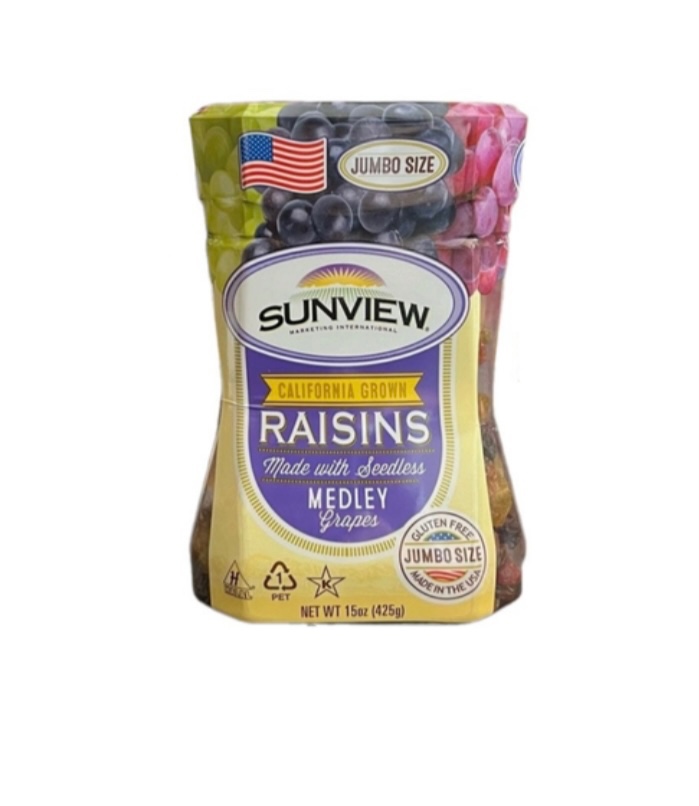 Nho khô không hạt mix Sunview Raisins 425g