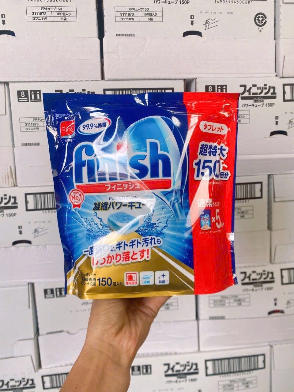 Viên rửa bát Finish 150 viên