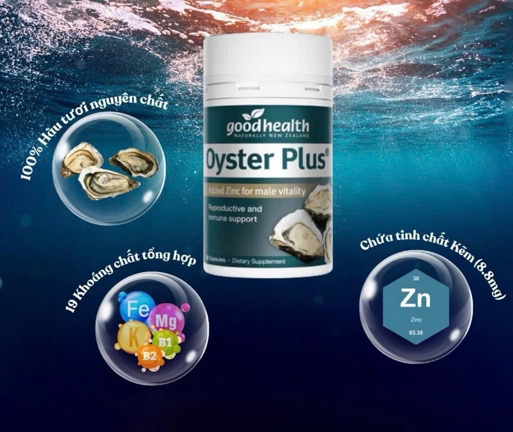 Viên uống tinh chất hàu Oyster plus 60 viên
