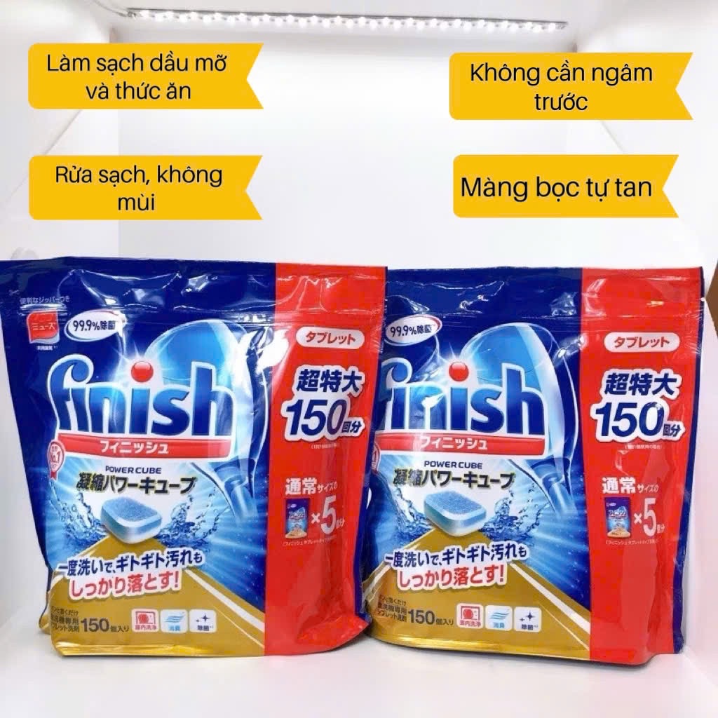 Viên rửa bát Finish 150 viên