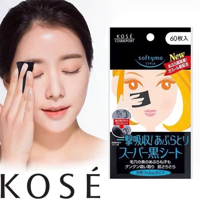 Giấy thấm dầu Kose Softymo Lachesca 60 miếng Nhật Bản