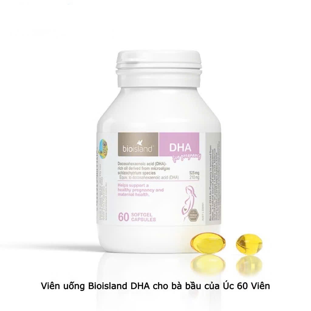 Viên Uống Bio Island Bổ Sung Dha Cho Bà Bầu Và con bú 60v