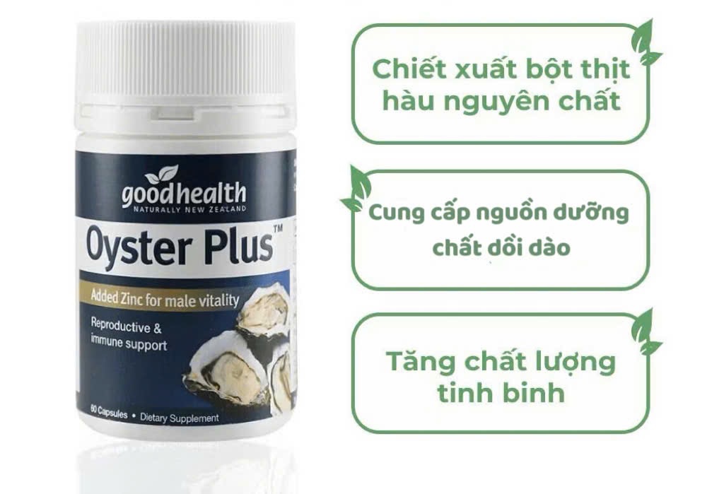 Viên uống tinh chất hàu Oyster plus 60 viên