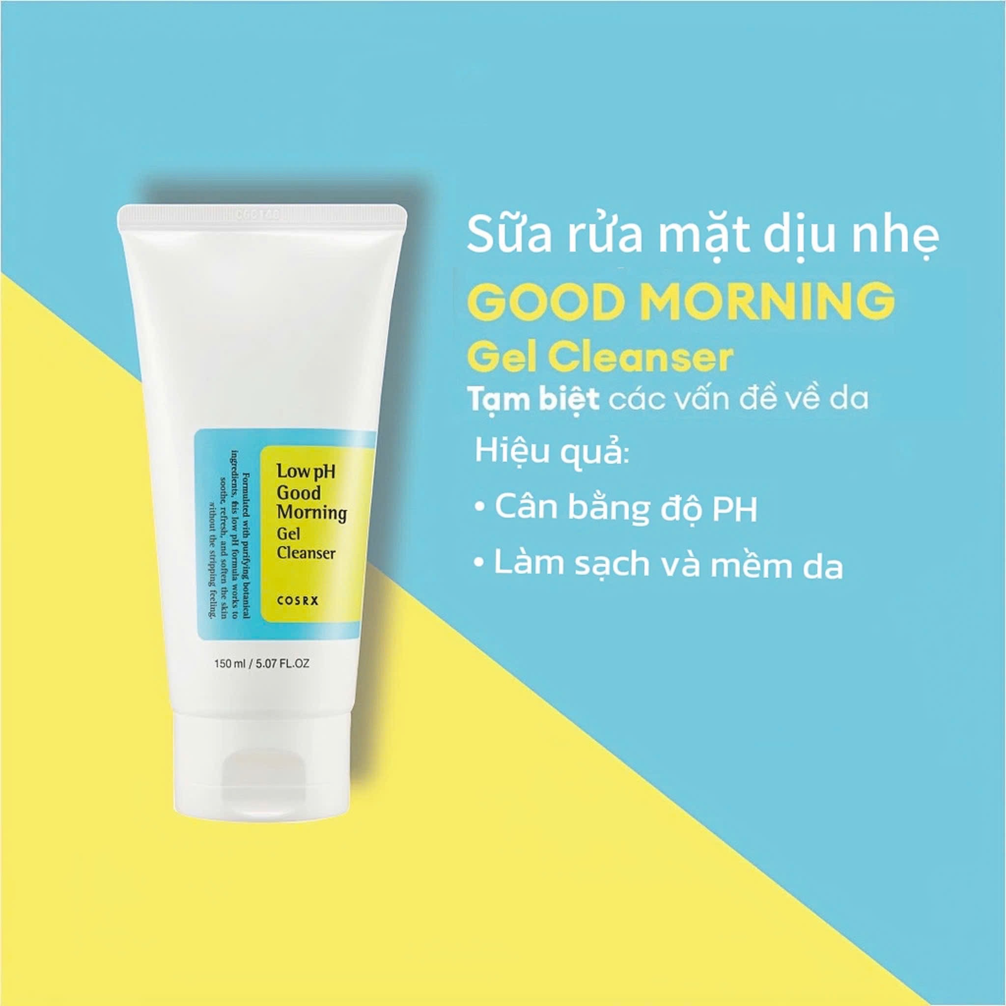 Sữa Rửa Mặt Cosrx Low PH Good Morning Gel Cleanser 150ml