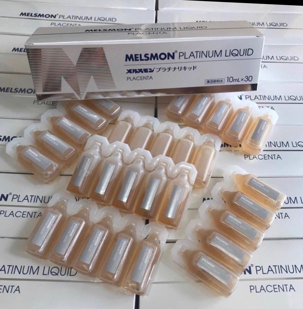 Nước uống nhau thai ngựa Melsmon Platium 10mlx30 - Nhật Bản