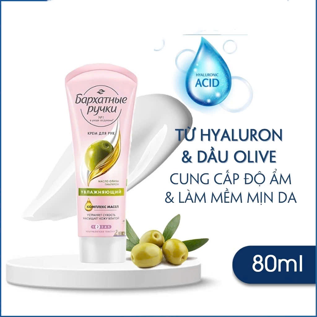 Kem dưỡng da tay Silky Hands dầu oliu 80ml - Nga