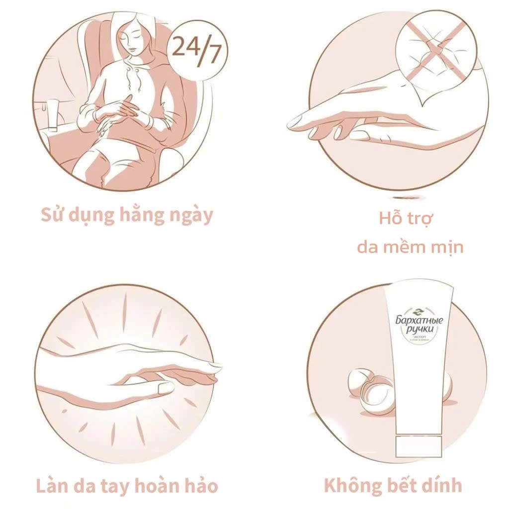 Kem dưỡng da tay Silky Hands hạnh nhân 80ml - Nga