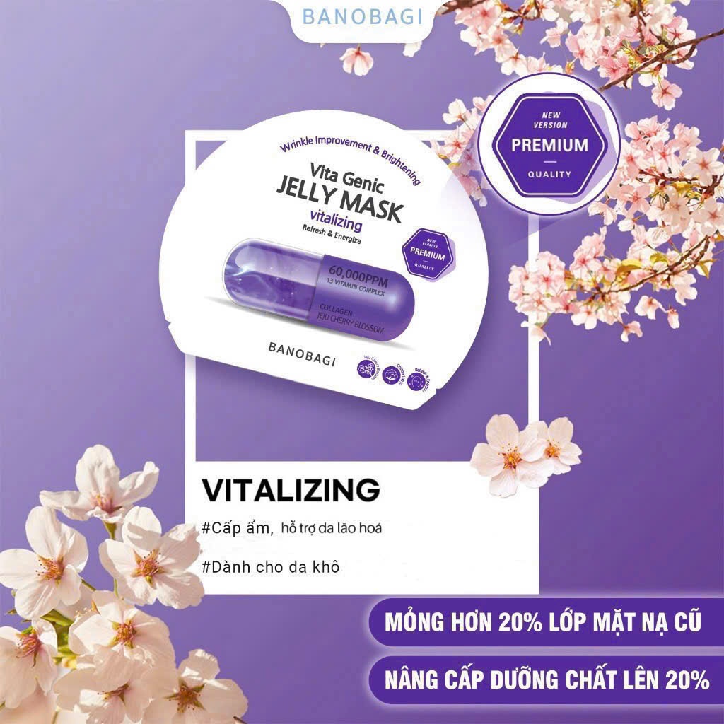 Mặt nạ Banobagi Vita Genic Vitalizing Hàn Quốc 30g màu tím