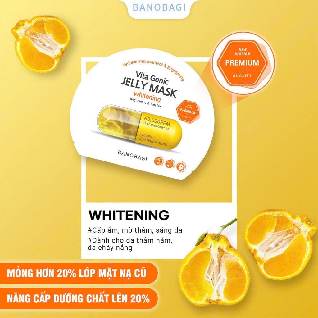 Mặt nạ Banobagi Vita Genic Whitening Hàn Quốc 30g màu cam