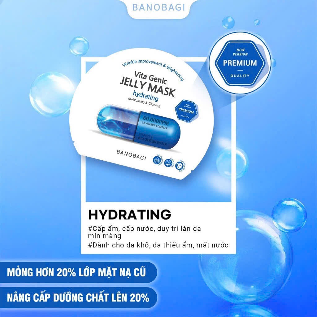 Mặt nạ Banobagi Vita Genic Hydrating Hàn Quốc 30g xanh dương