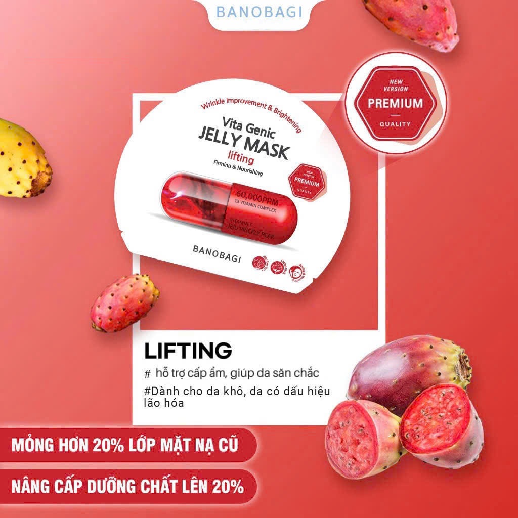 Mặt nạ Banobagi Vita Genic Lifting Hàn Quốc 30g màu đỏ