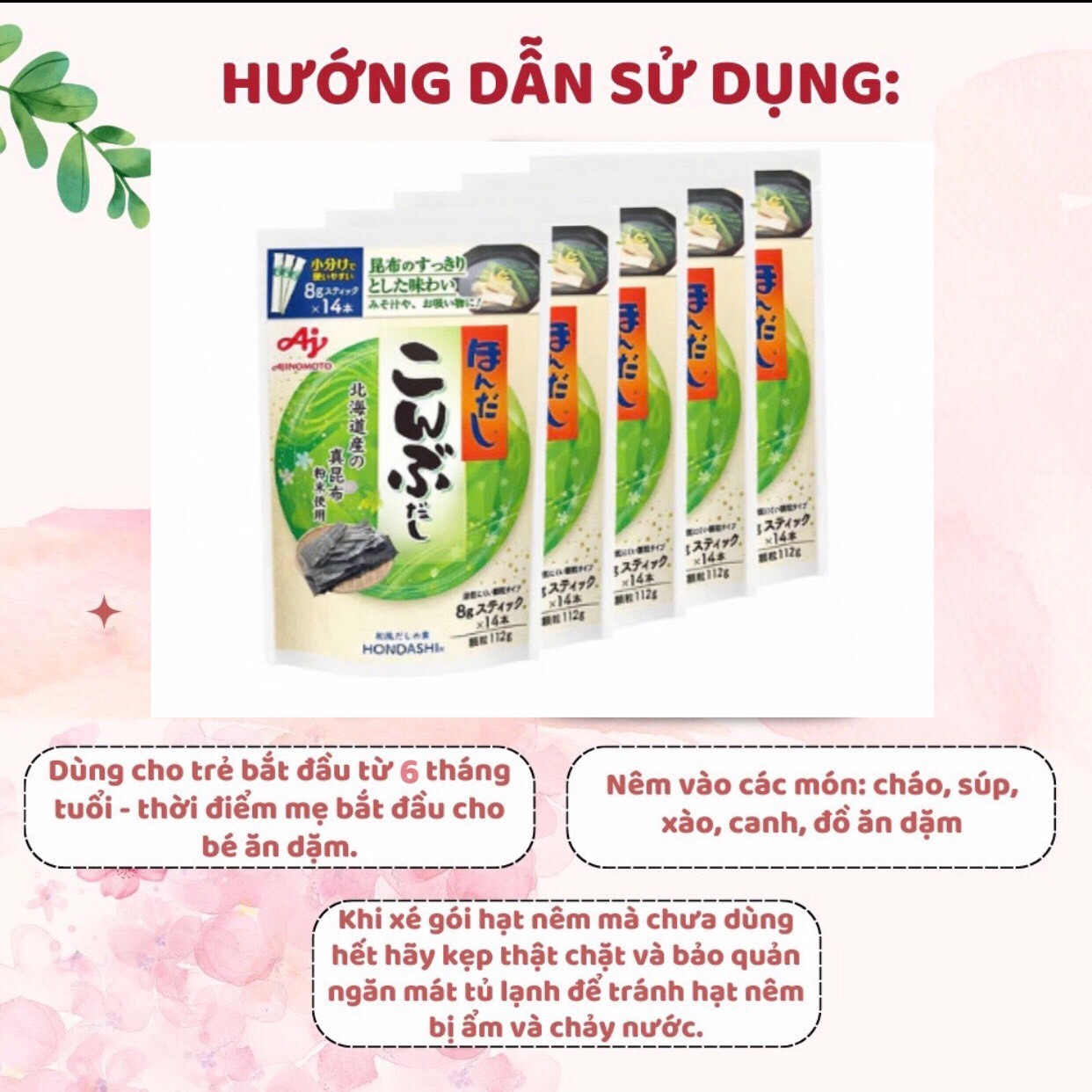 Hạt nêm rong biển AJINOMOTO cho bé 112g