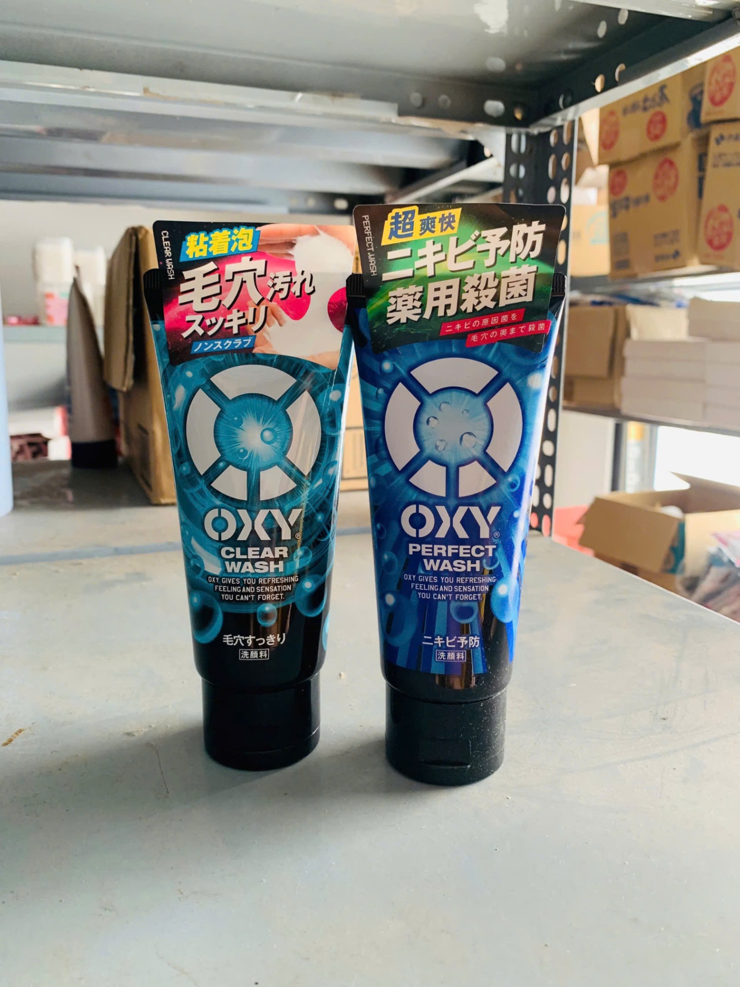 Sữa rửa mặt Oxy Clear Wash cho nam 130g xanh ngọc