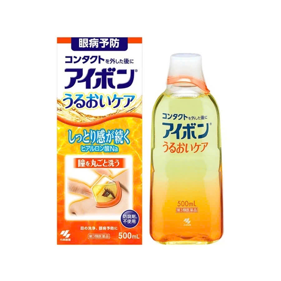 Nước rửa mắt Eyebon Moisture Care 500ml màu vàng