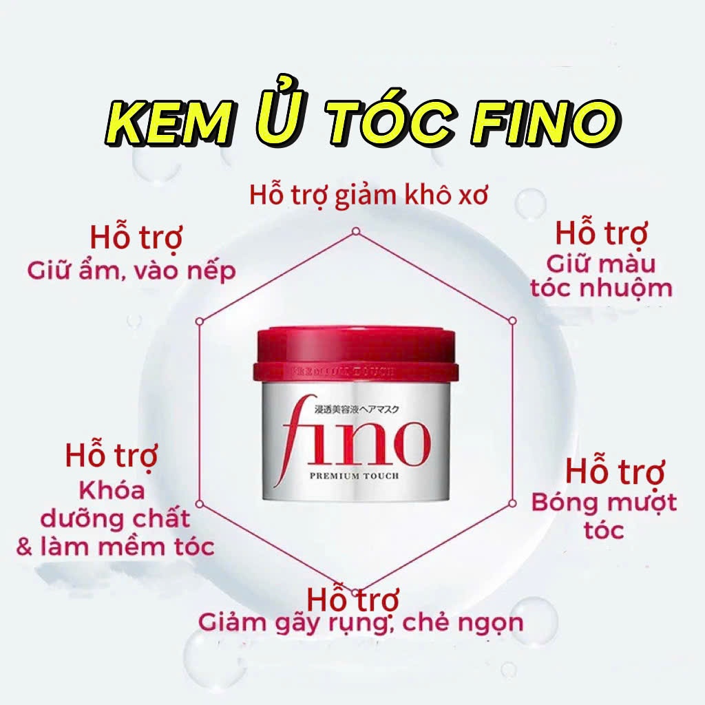 kem ủ và hấp tóc Fino của shishedo