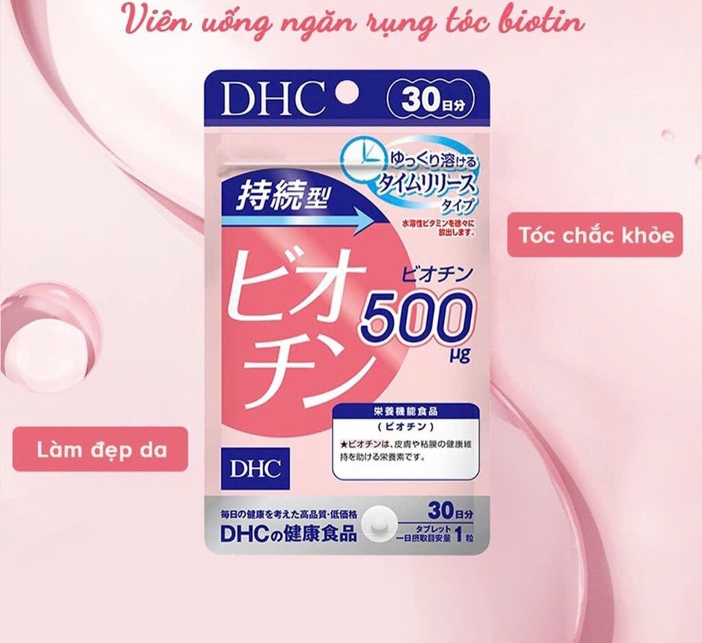 Viên uống DHC ngăn rụng tóc  biotin 60 ngày