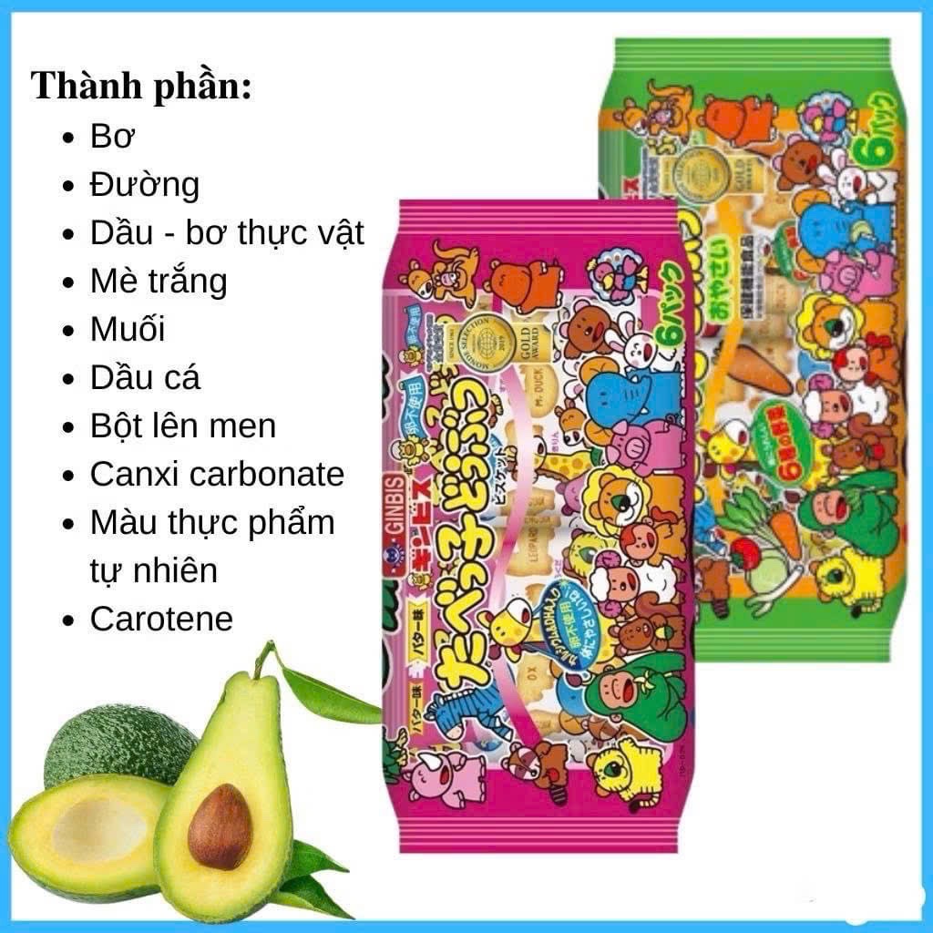 Bánh ăn dặm Ginbis vị rau củ 100g (T12)