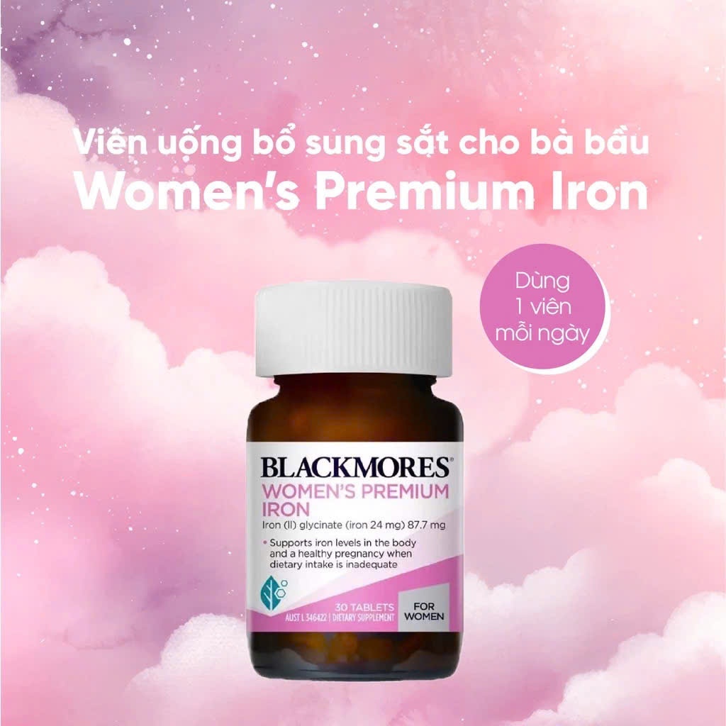 Viên uống bổ sung sắt Blackmore cho bà bầu 30v