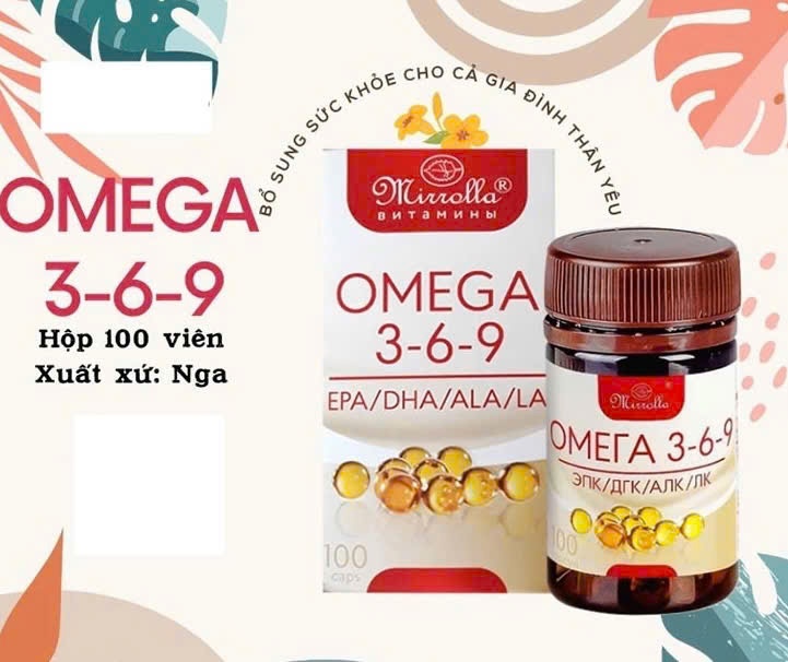 Viên uống Omega 369 Mirrolla Nga 100v(T96)