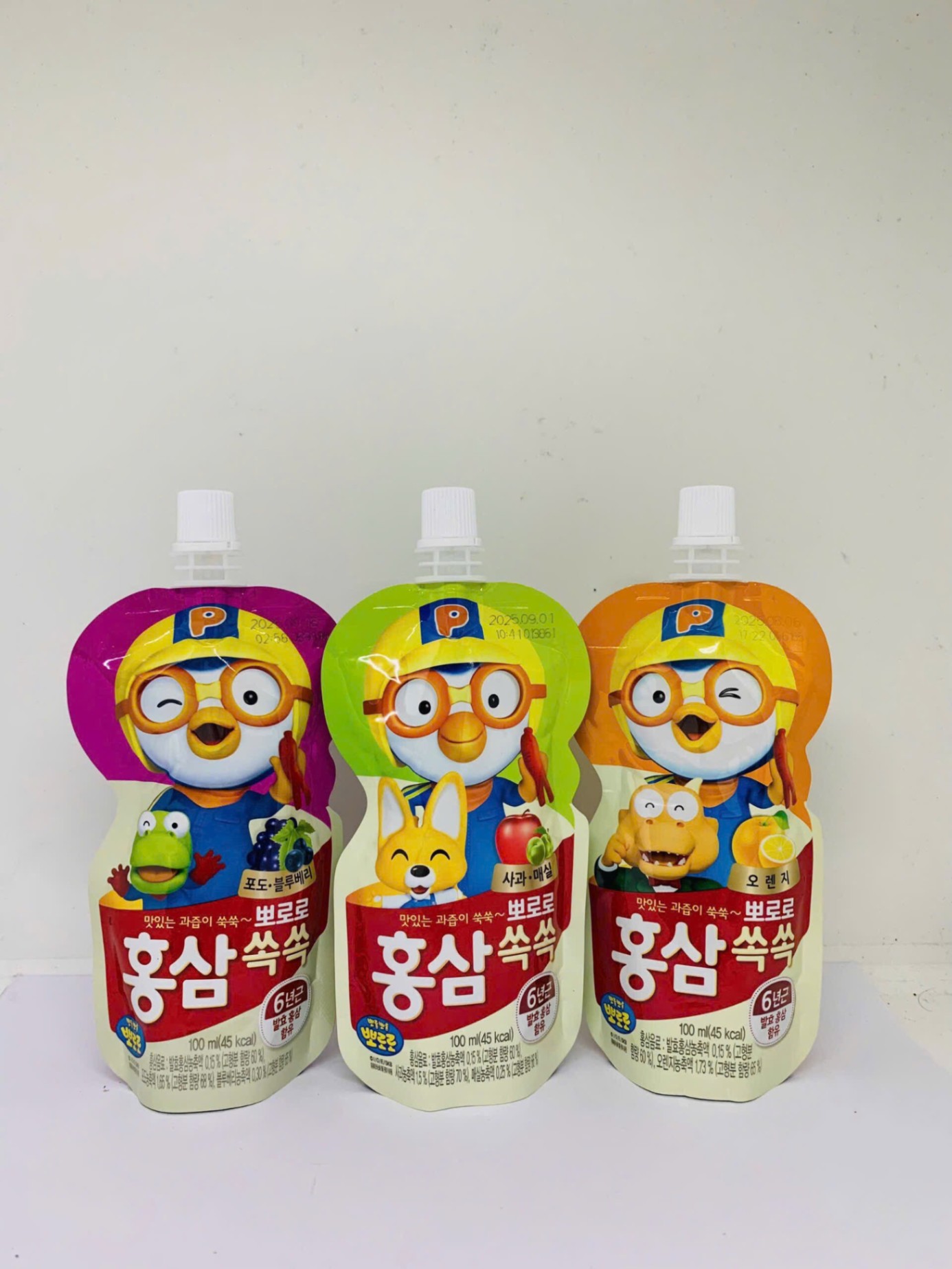 Nước Hồng Sâm Trẻ Em Paldo Pororo vị táo 100ml