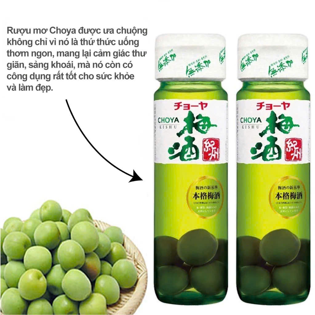 Rượu mơ Choya Kishu 720ml(12c/thùng)