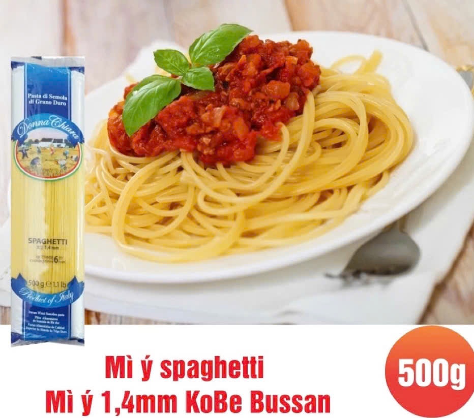 Mỳ Ý Spaghetti 1,4mm 500g