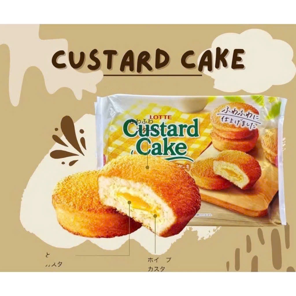 Bánh trứng Custard Nhật Bản cao cấp 9 cái