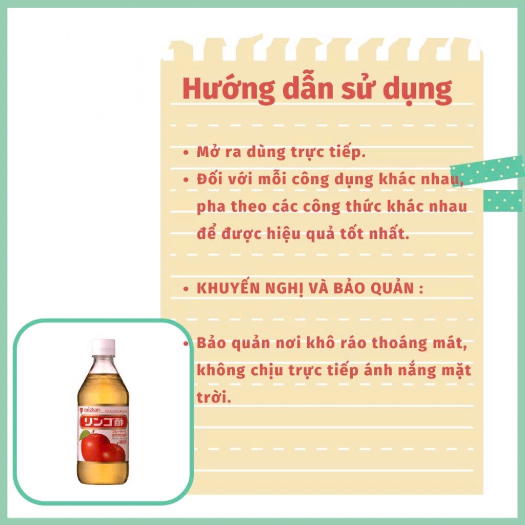 Giấm táo Diet Tamanoi 500ml