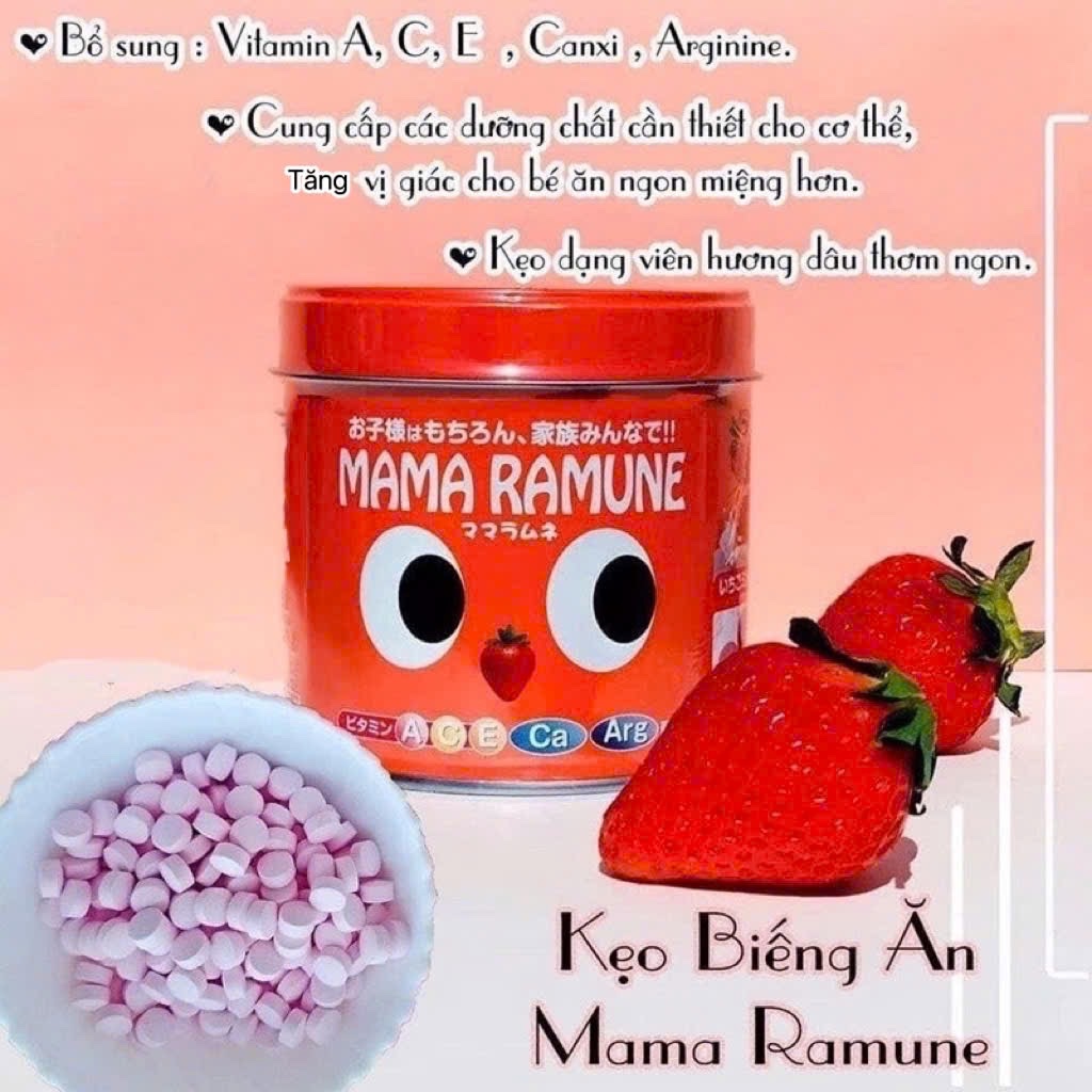 Kẹo dành cho trẻ biếng ăn Mama Ramune