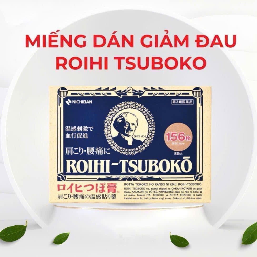 Miếng dán huyệt đạo roihi tsuboko giảm đau cơ bắp, xương 156 Miếng