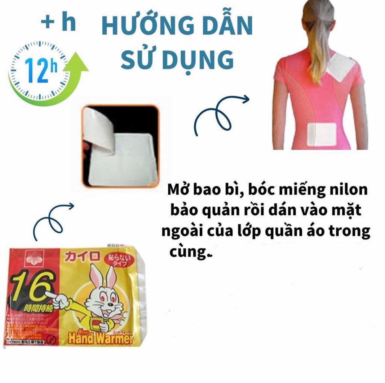 Miếng Dán Giữ Nhiệt Kario 16 tiếng (lẻ miếng)