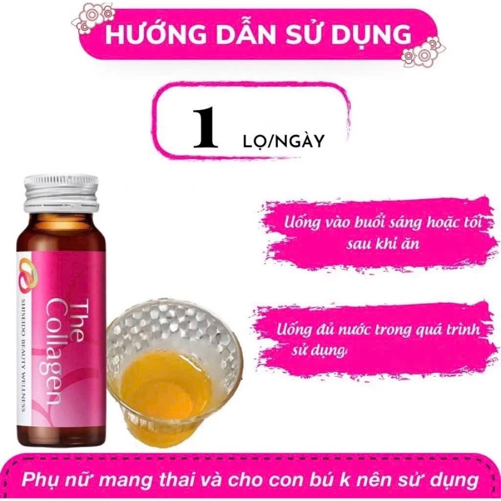 The Collagen Shiseido dạng nước 50ml x 10 (3h/thùng) - mẫu mới