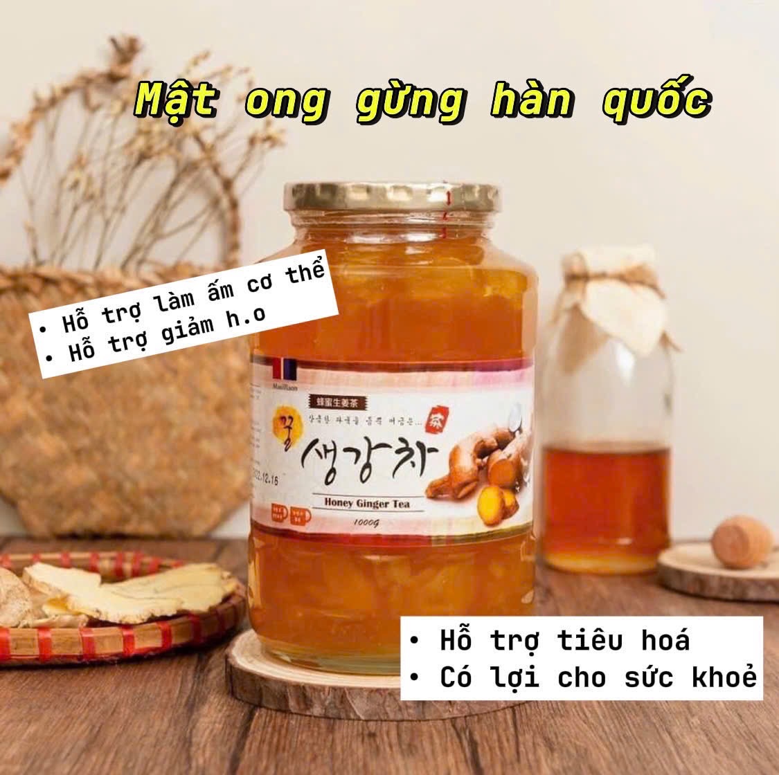 Mật ong Gừng Masil Raon 1kg Hàn Quốc mm