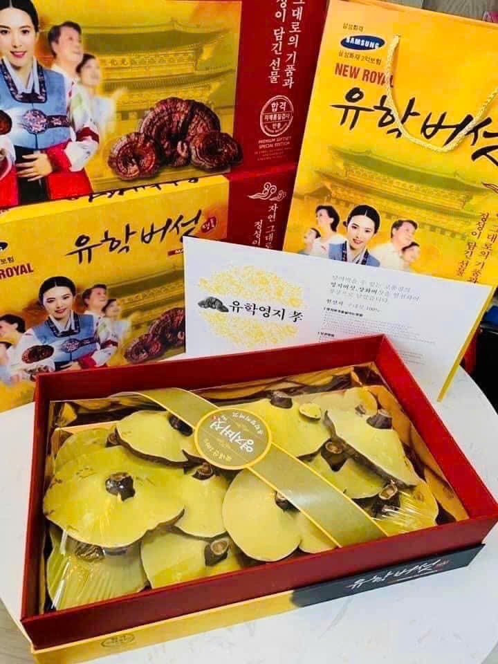 Nấm Linh Chi Loại 1 Hiệu Cô Gái Hộp 1Kg Của Hàn Quốc