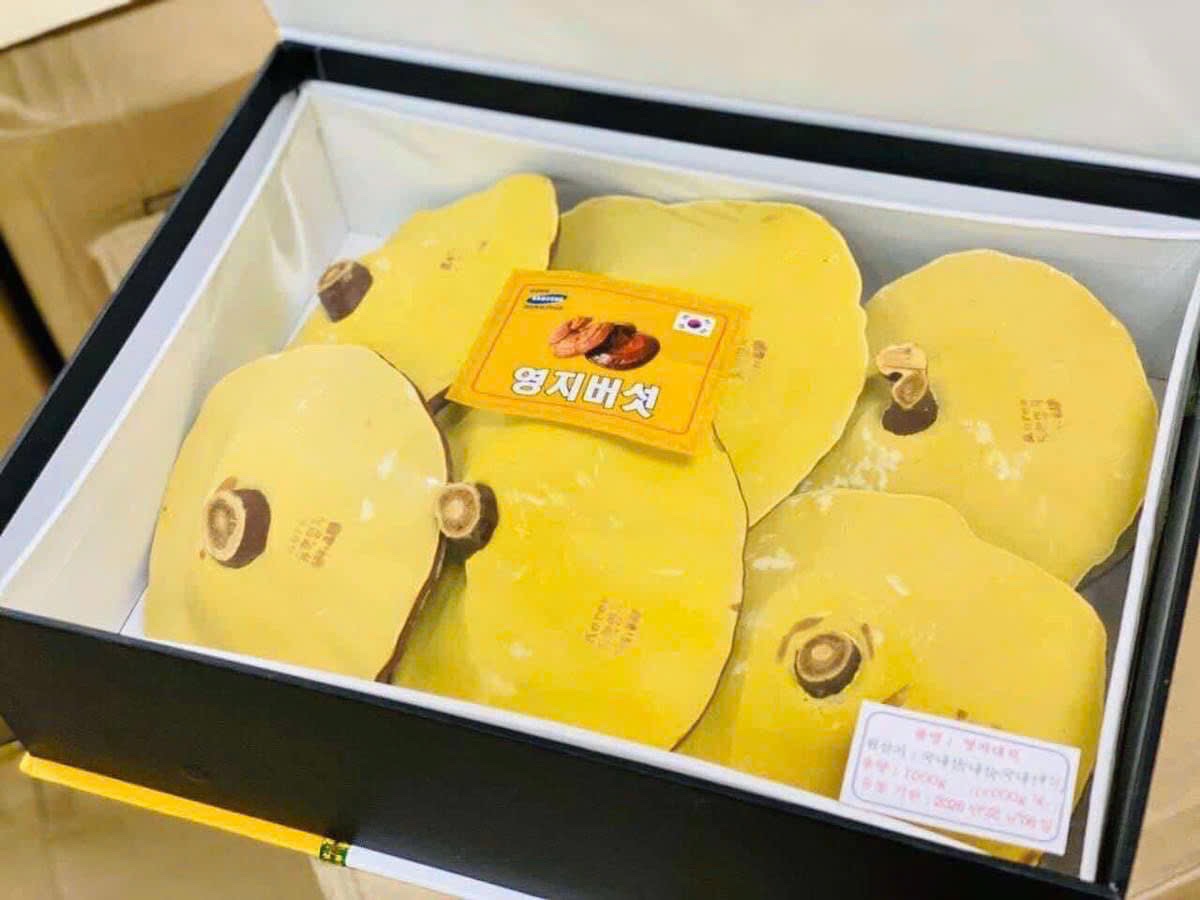 Nấm Linh Chi Loại 1 Hiệu Cô Gái Hộp 1Kg Của Hàn Quốc