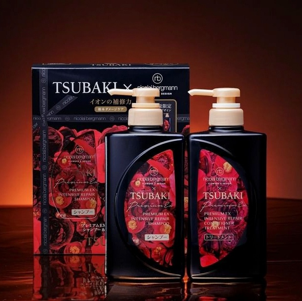 Bộ Gội Xả Tsubaki PREMIUM EX 400ml (màu đen)