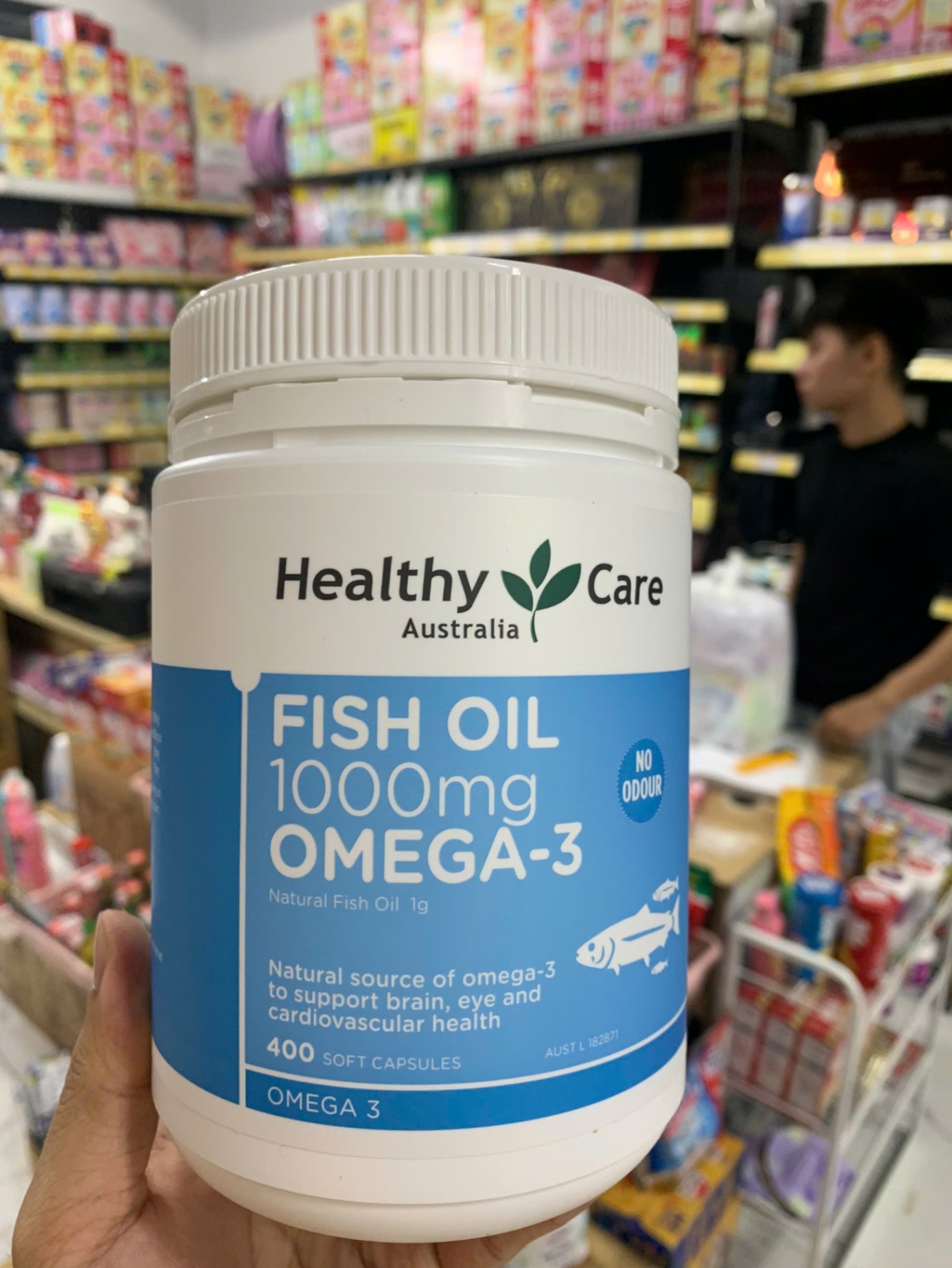 Dầu cá Fish oil Healthy care Omega-3 1000mg 400 viên HNK