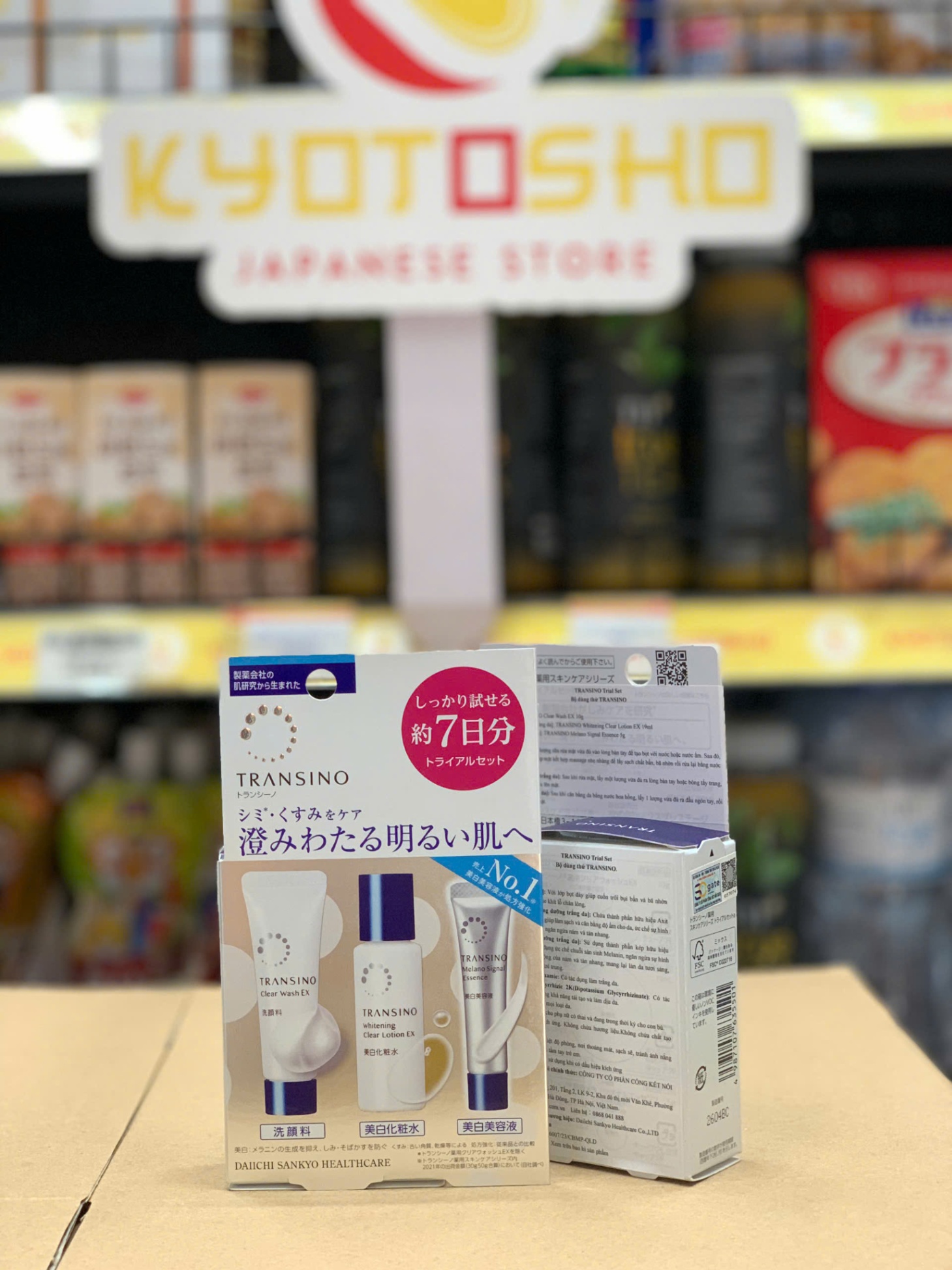 Bộ dùng thử Transino SRM: 10g, NHH: 19ml, TC: 5g