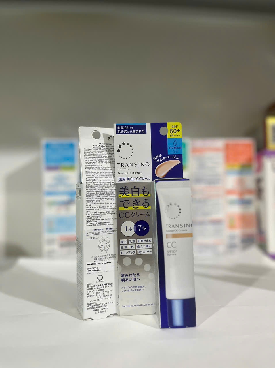 Kem nền CC Cream Transino nâng tông SPF50++ 30g HNK
