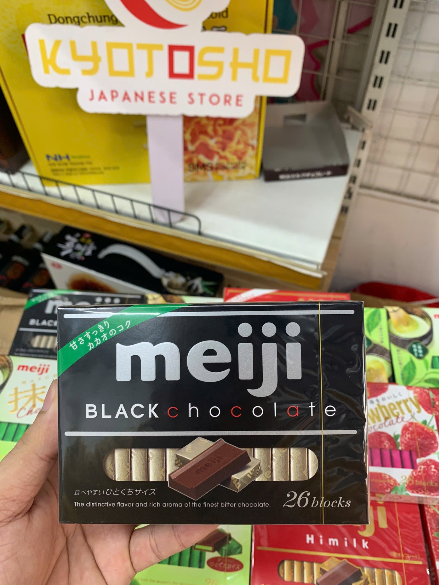 Kẹo socola đen chocolate Meiji 120g