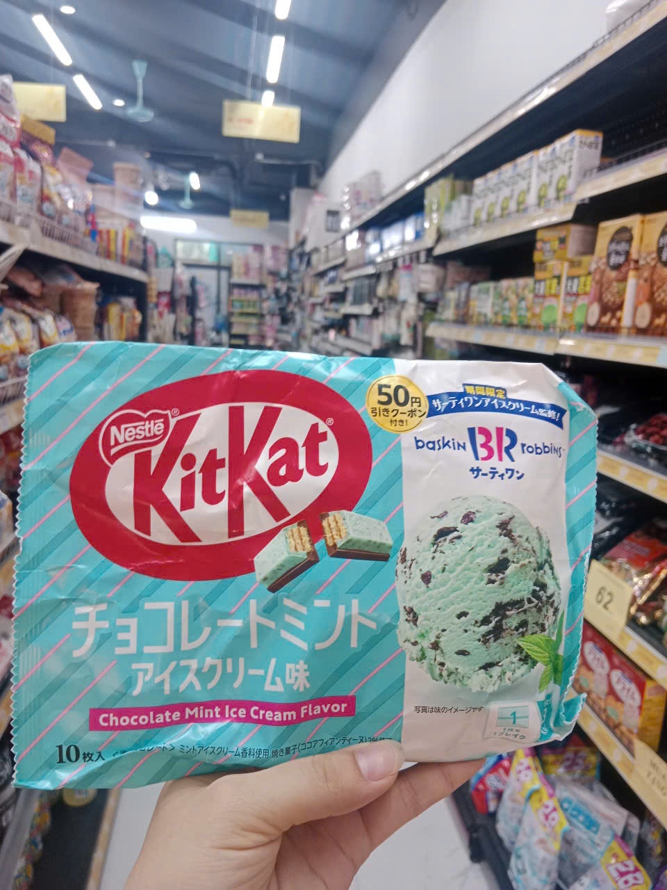 Bánh Kitkat vị kem bạc hà túi 10 miếng