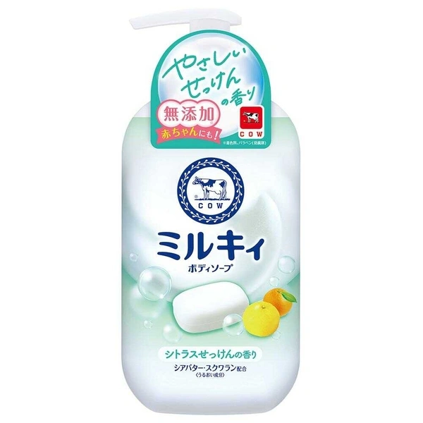 Sữa Tắm Hương cam chanh Cow Milky Body Soap 500ml