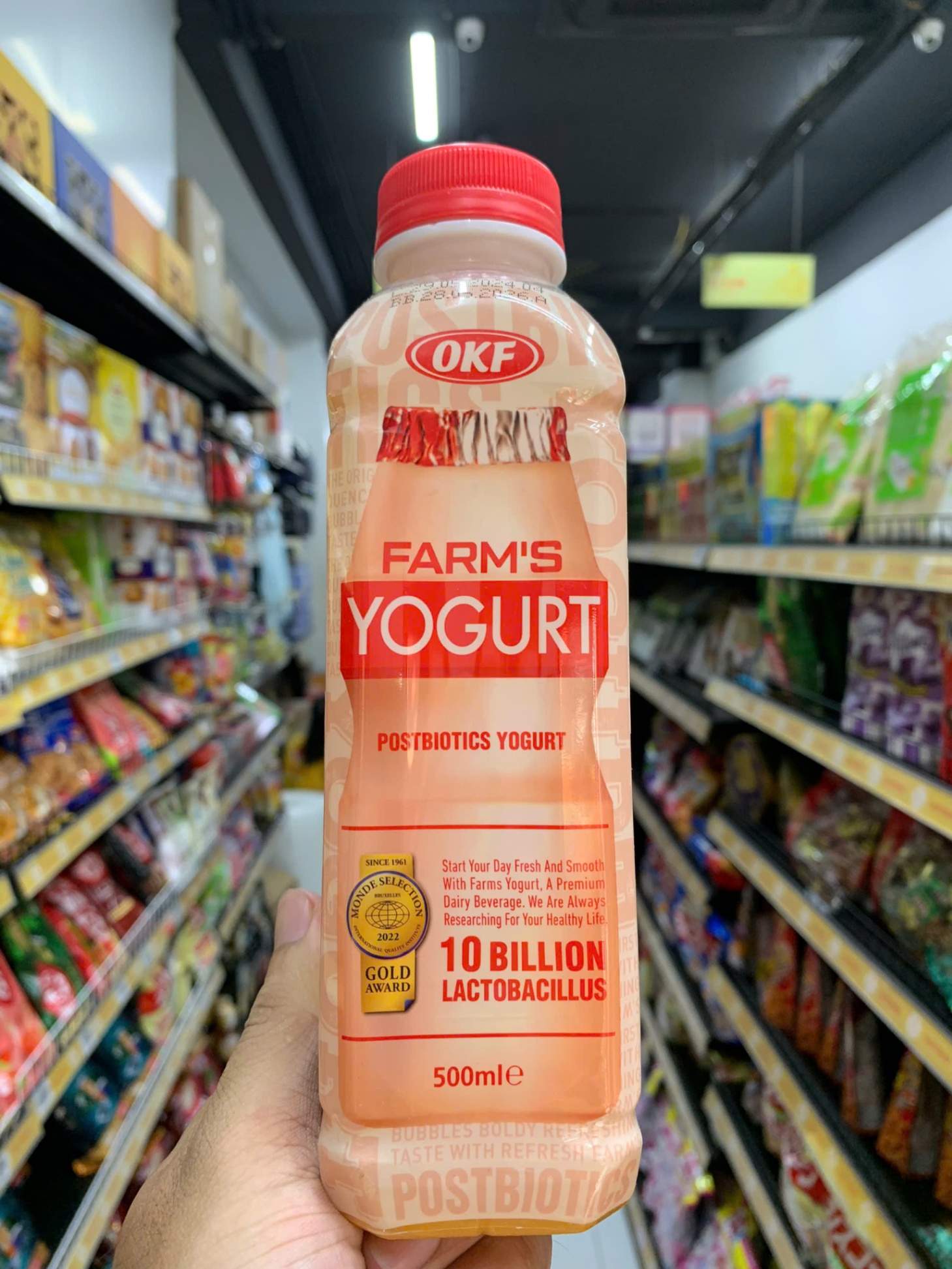 Nước sữa chua Yougurt Farm's OKF vị truyền thống Hàn Quốc 500ml