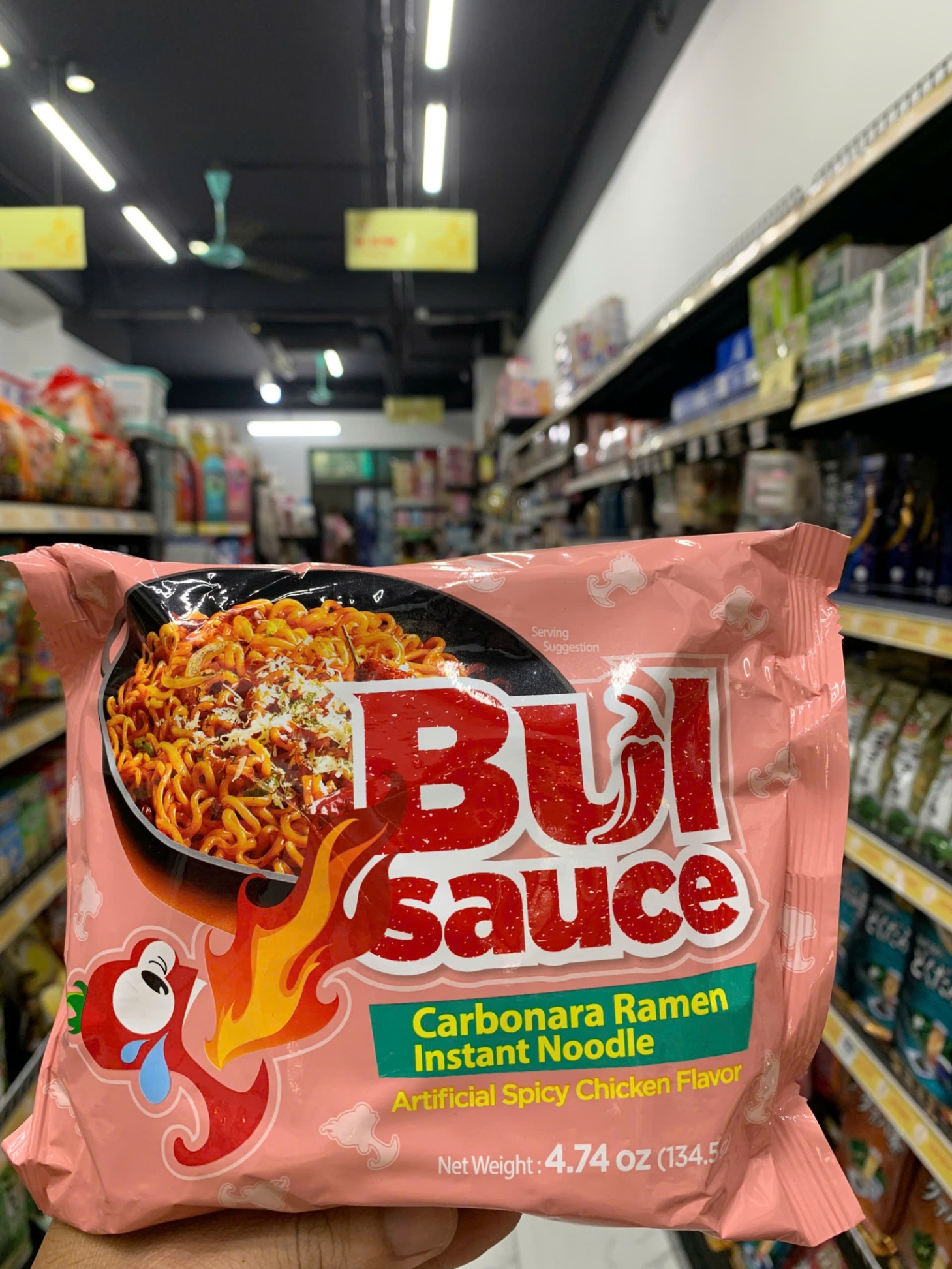 Mì trộn vị gà cay Carbonara 134.5g
