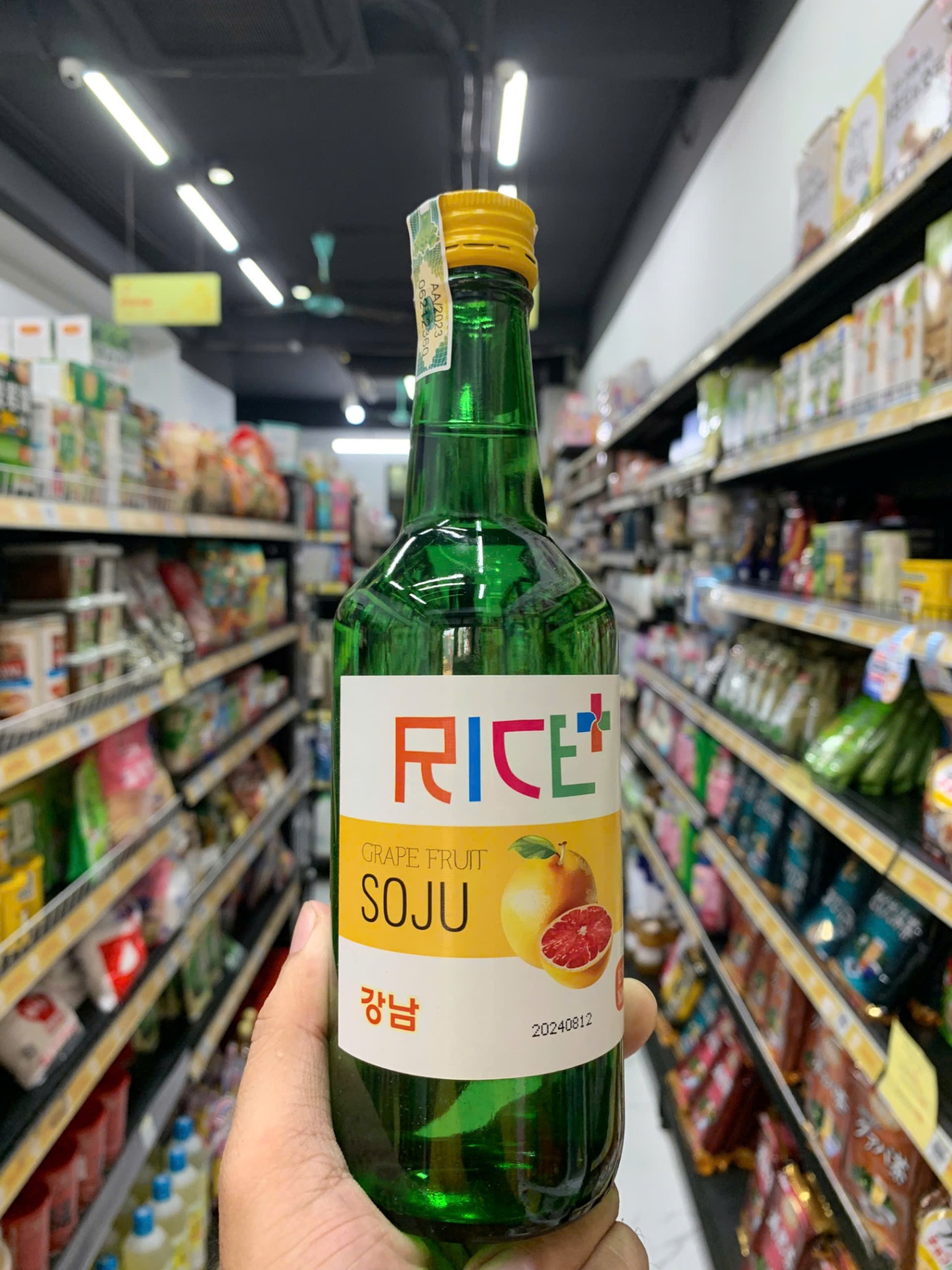 Rượu Soju Rice+ Hương Bưởi 360ml