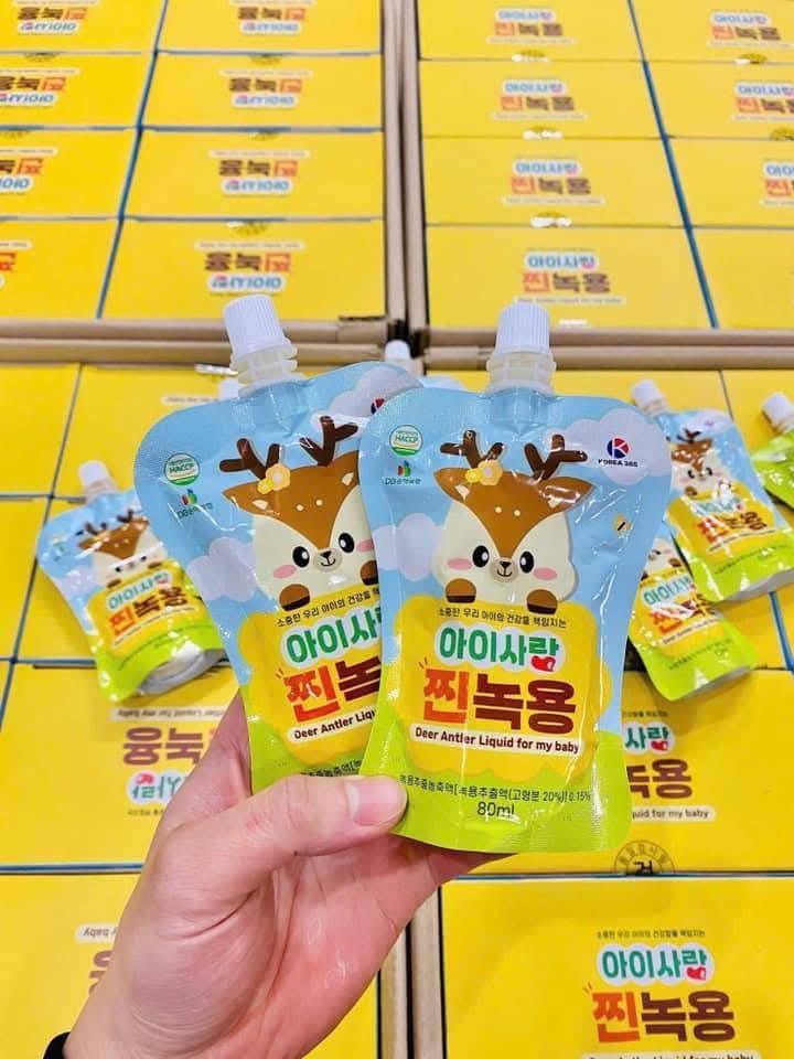 Gạc hươu non tăng cân cho bé - Hàn Quốc 80ml