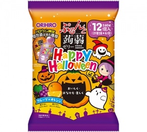 Thạch trái cây Orihio phiên bản Hallowween nho và cam 240g