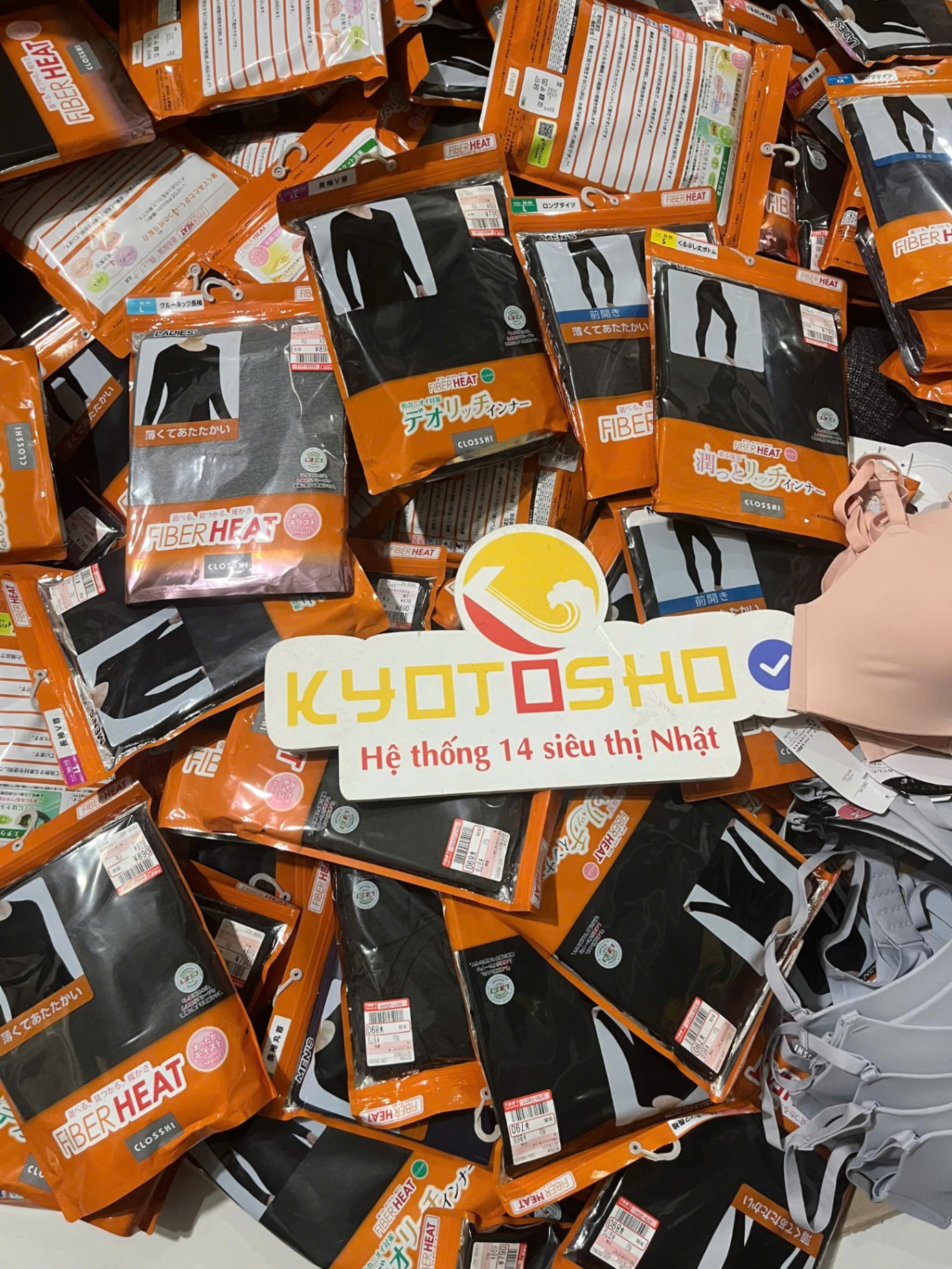 Áo giữ nhiệt FiberHeat cổ tròn nam size S